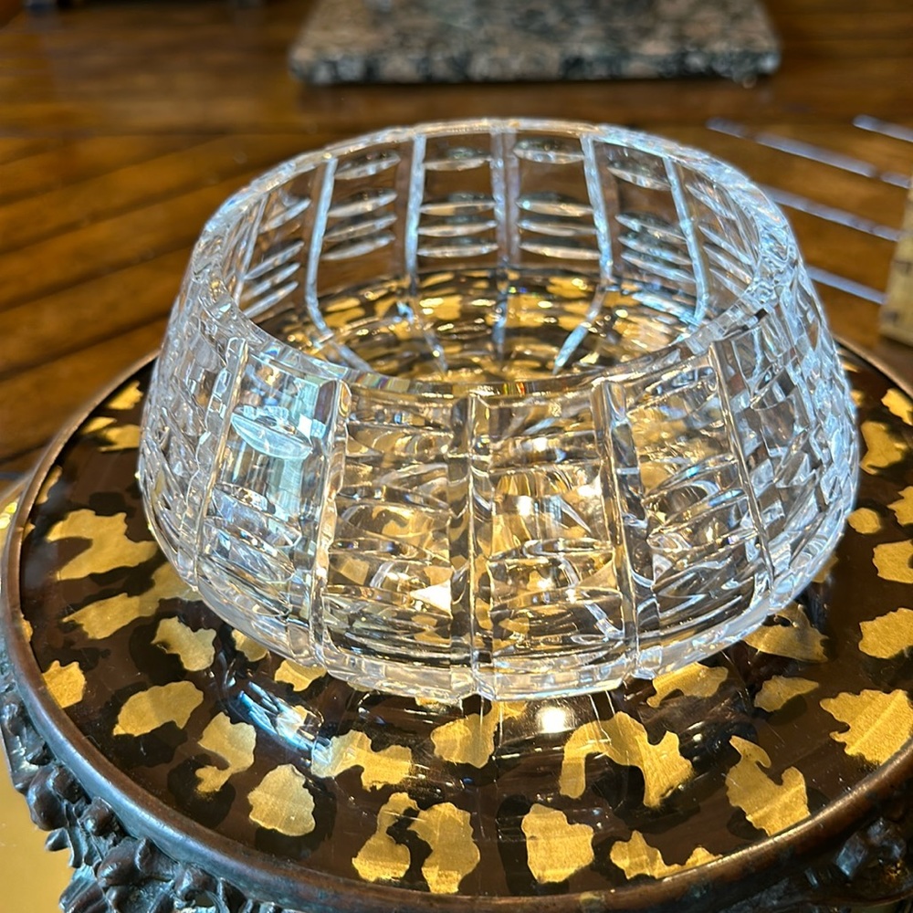 Lovely inverted Waterford bowl marked Waterford